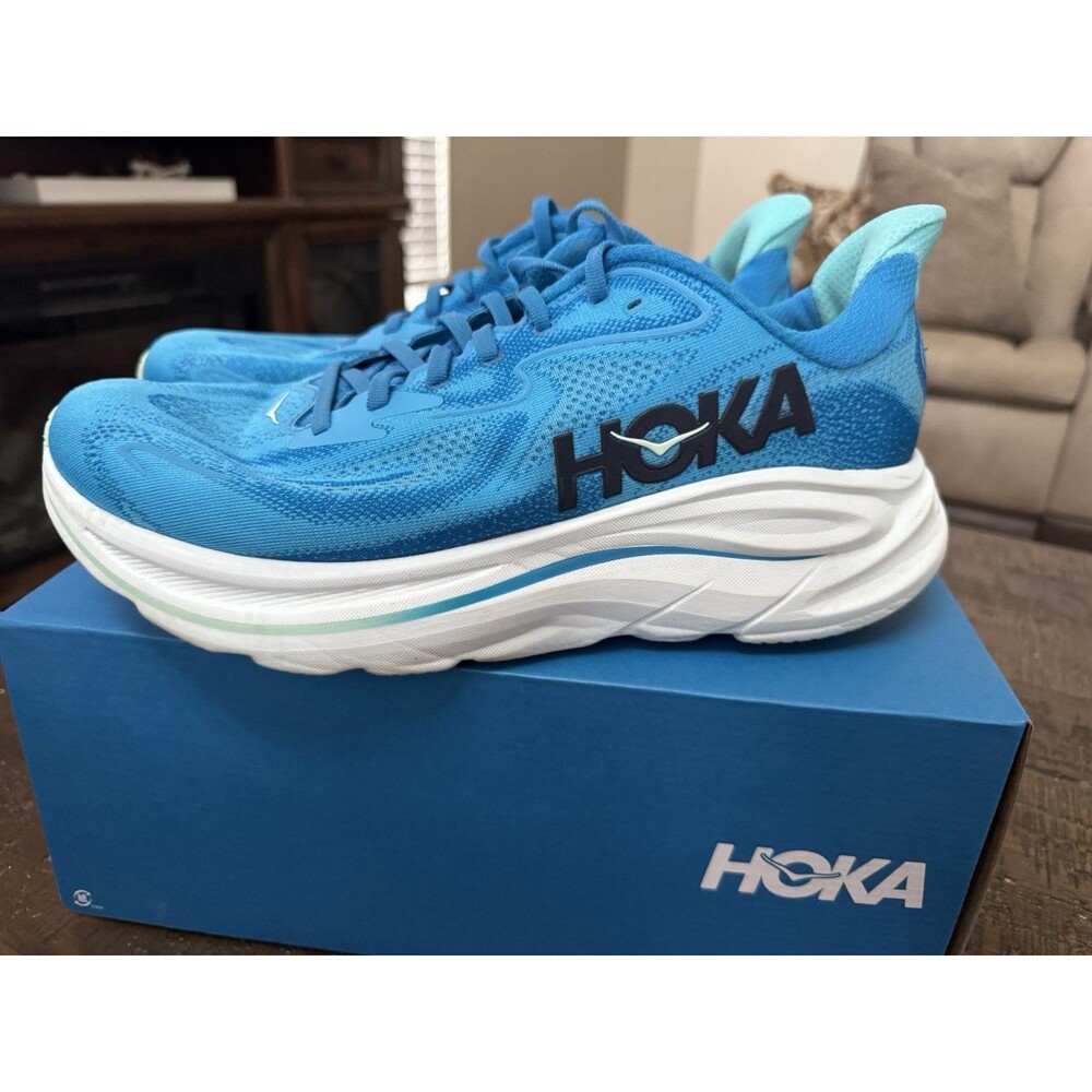 Hoka Clifton 10 Men's Running Shoes Size 11 D Hoka Blue Skyward Blue 1162030-HSK
